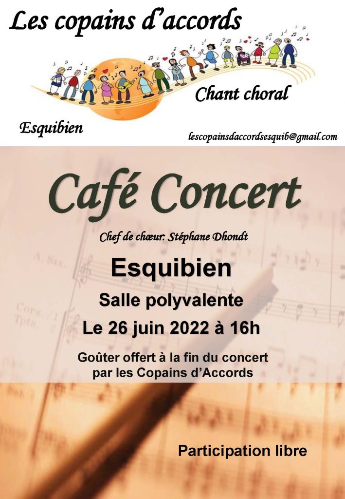 Café concert à Esquibien le 26 juin 2022